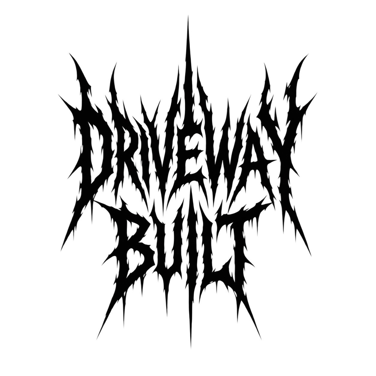 Small Driveway Built Sticker