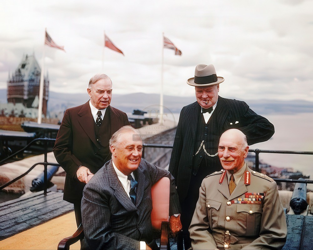 Quebec Conference Churchill and Roosevelt 8x10 Glossy Photo Print HT4136789