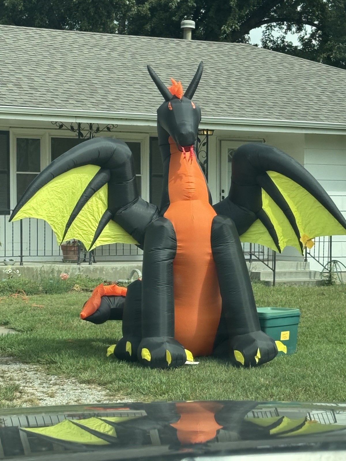 Gemmy 11’ Dragon Halloween Inflatable Airblown Yard Decor Wings Flap Used 1x BLN