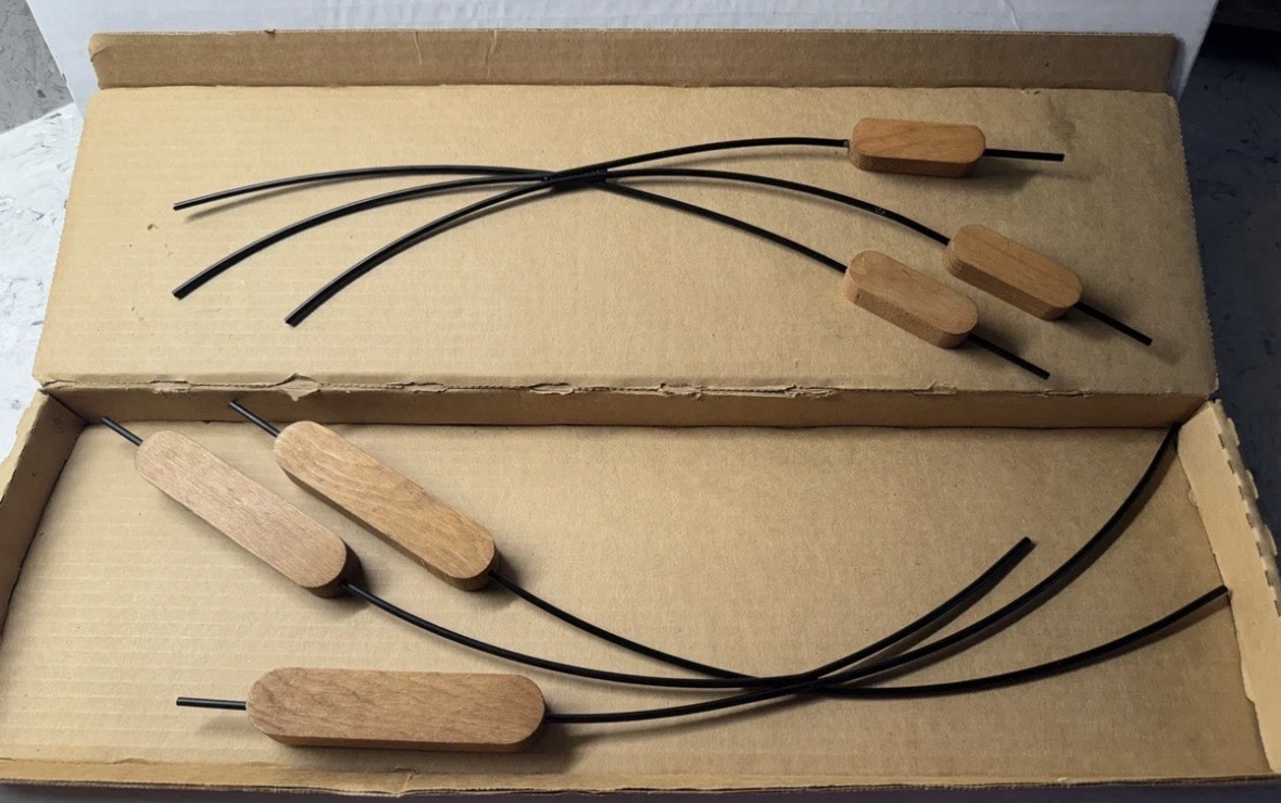 Vintage Cattails Wood & Metal Wall Art Hanging MCM 20” 16\