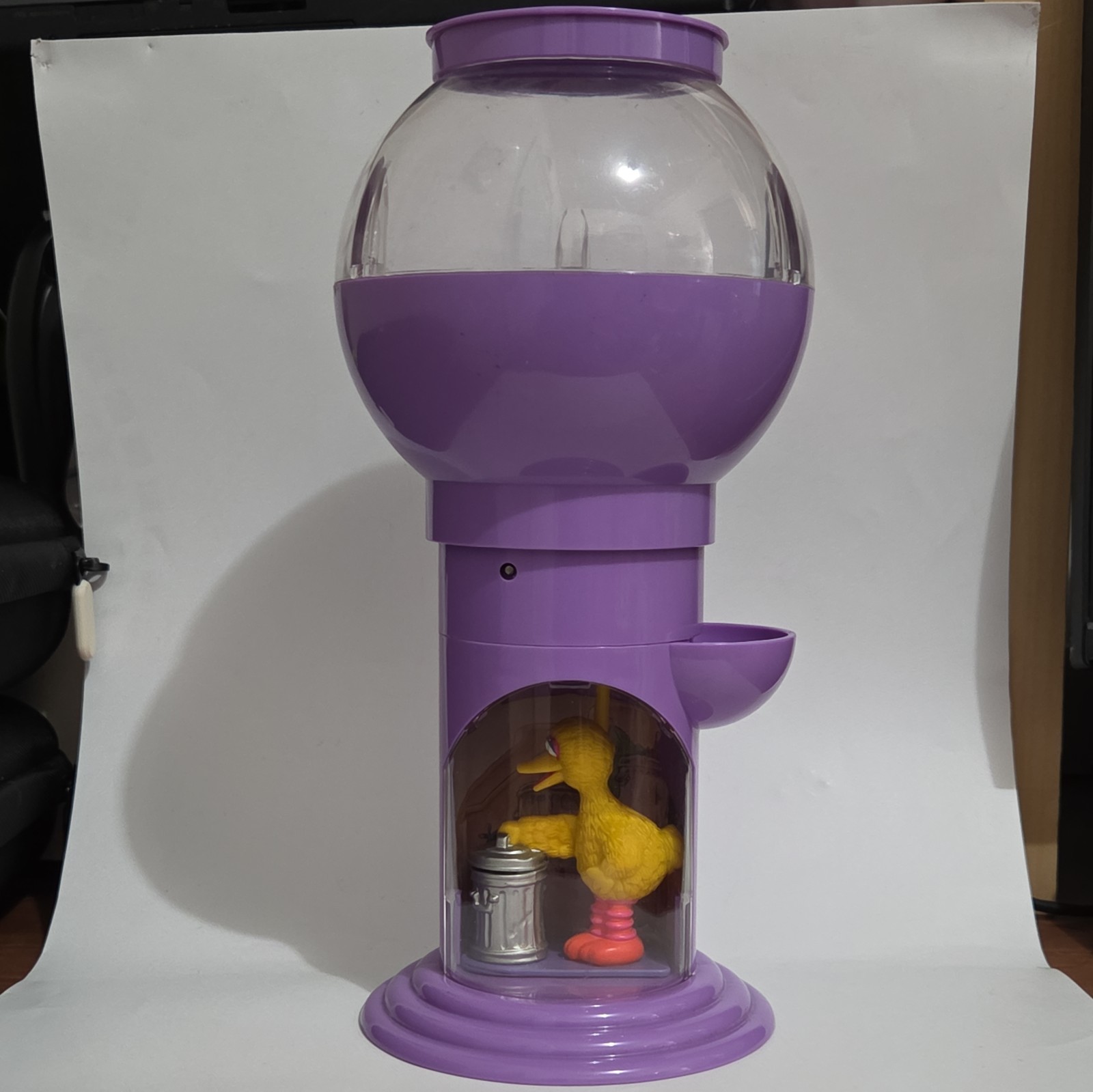 Big Bird Candy Dispenser-Vintage-Applause 1998-Jim Henson-Goodiebuddie-Purple