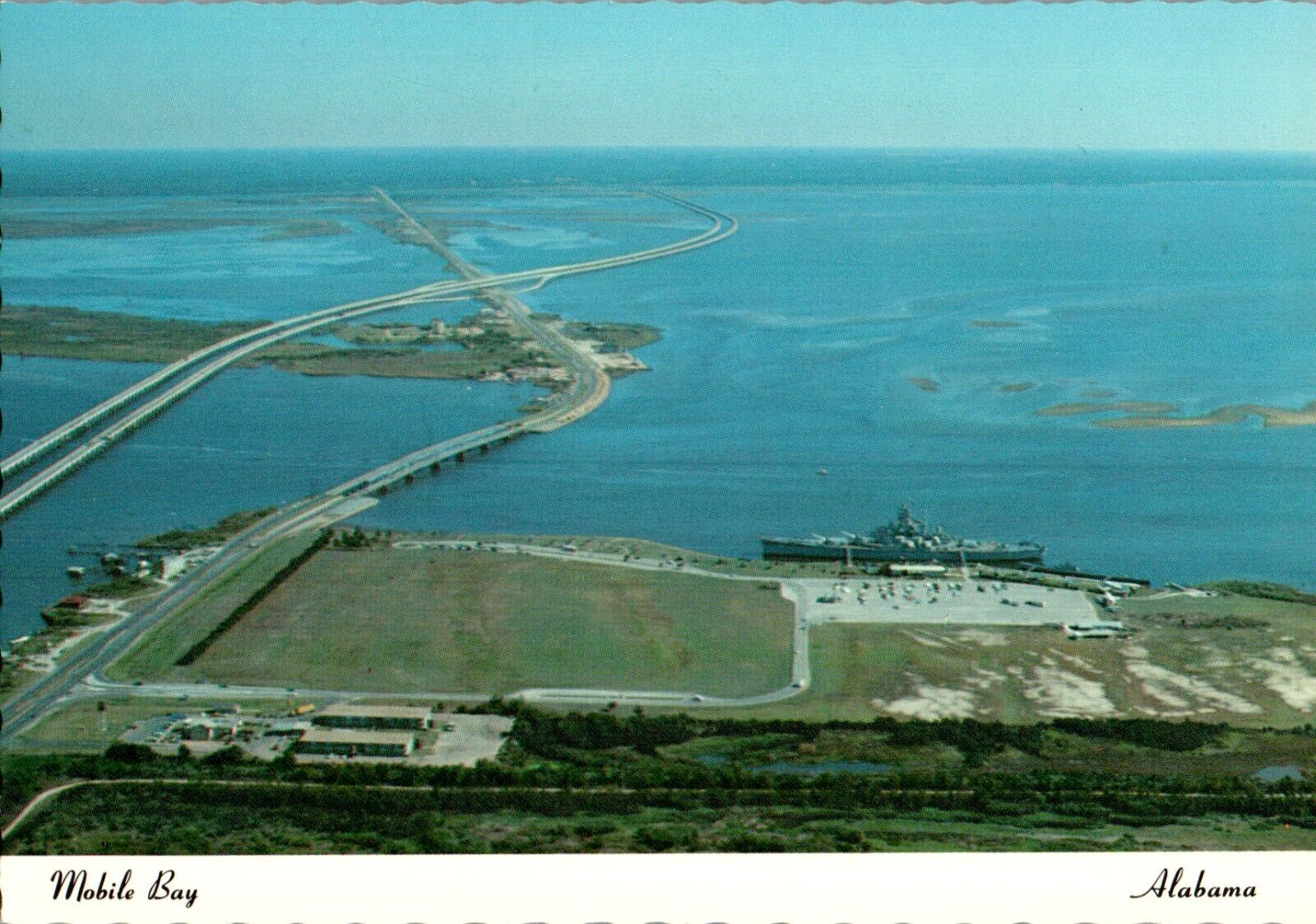 Mobile Bay, Mobile, Alabama AL chrome Postcard