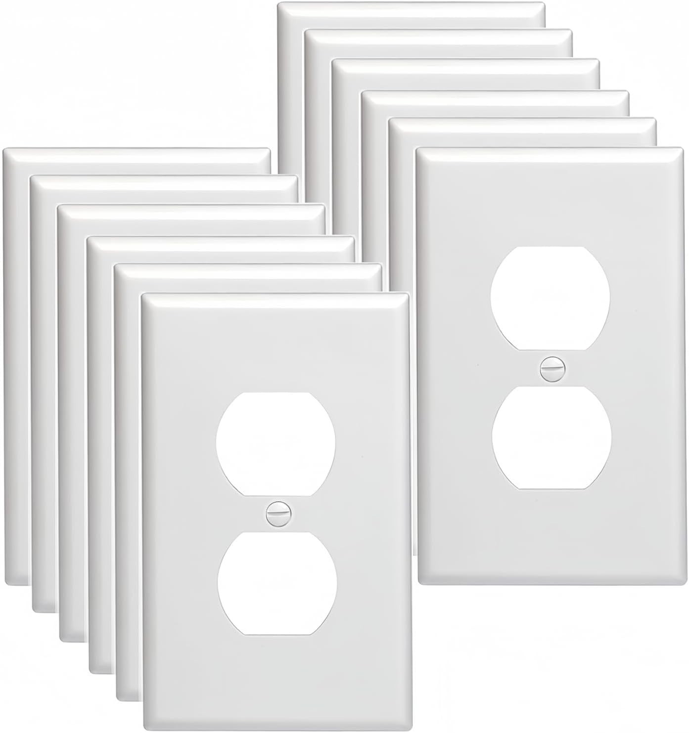Outlet Covers Wall Plates Outlet Covers 12-Pack 1-Gang Standard Size Wall