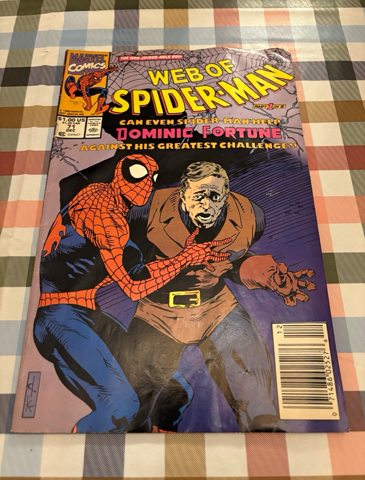 Marvel Comics Web of Spider-Man #71 1990 Direct Single Issue Mackie/Saviuk