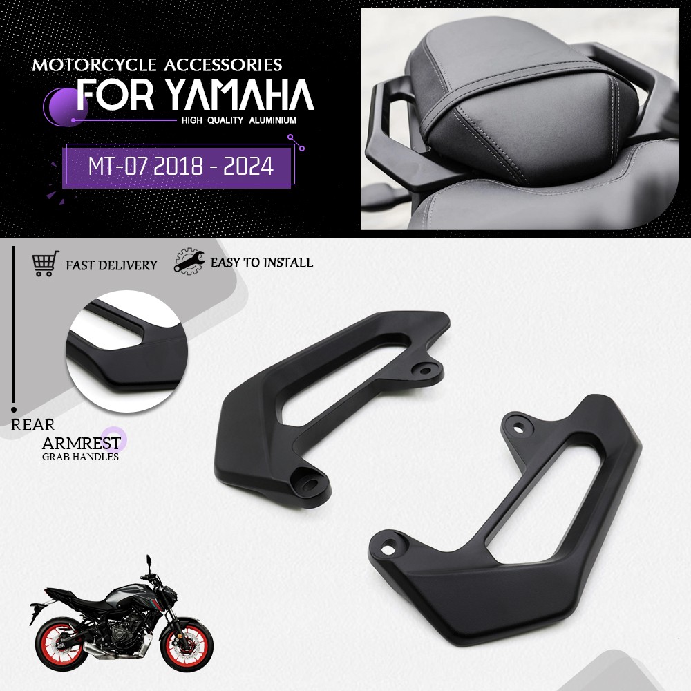 Motorcycle Grab Armrest Pillion Passenger Handle For YAMAHA MT-07 2018-2024