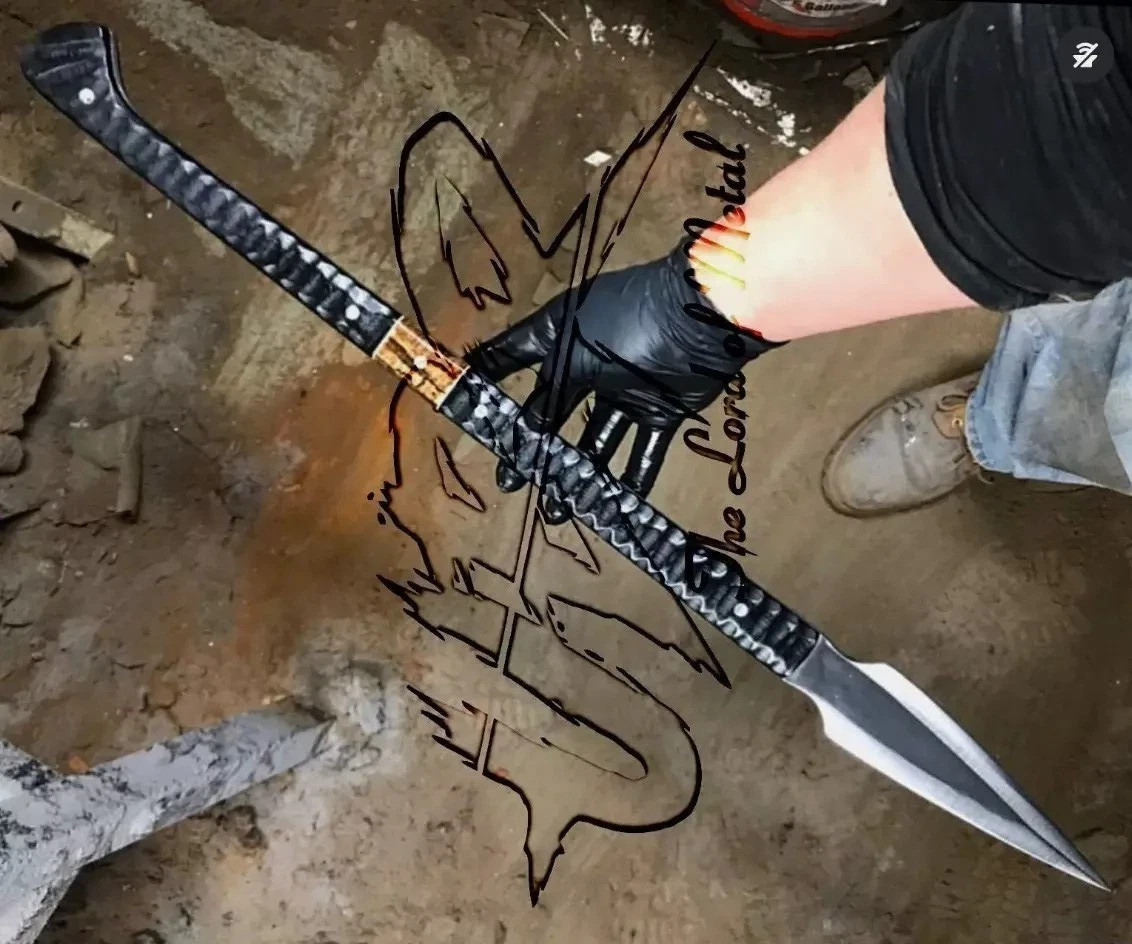 300 Spartan SPEAR Hand Forged Spear Ottoman Style Viking Metal Forged Reenactmen