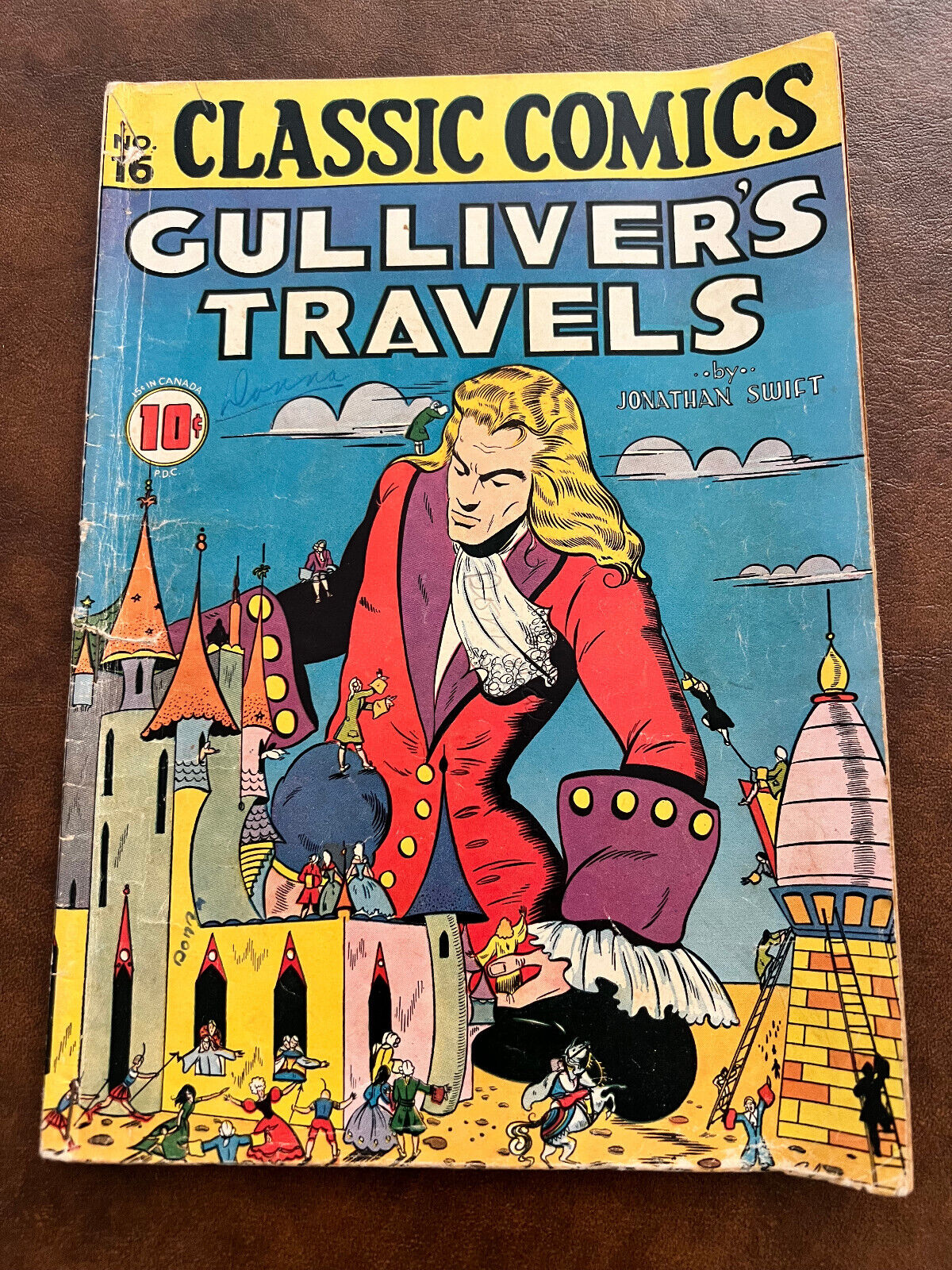 Classic Comics Gulliver's Travels #1 (no 16) 1943 G-VG