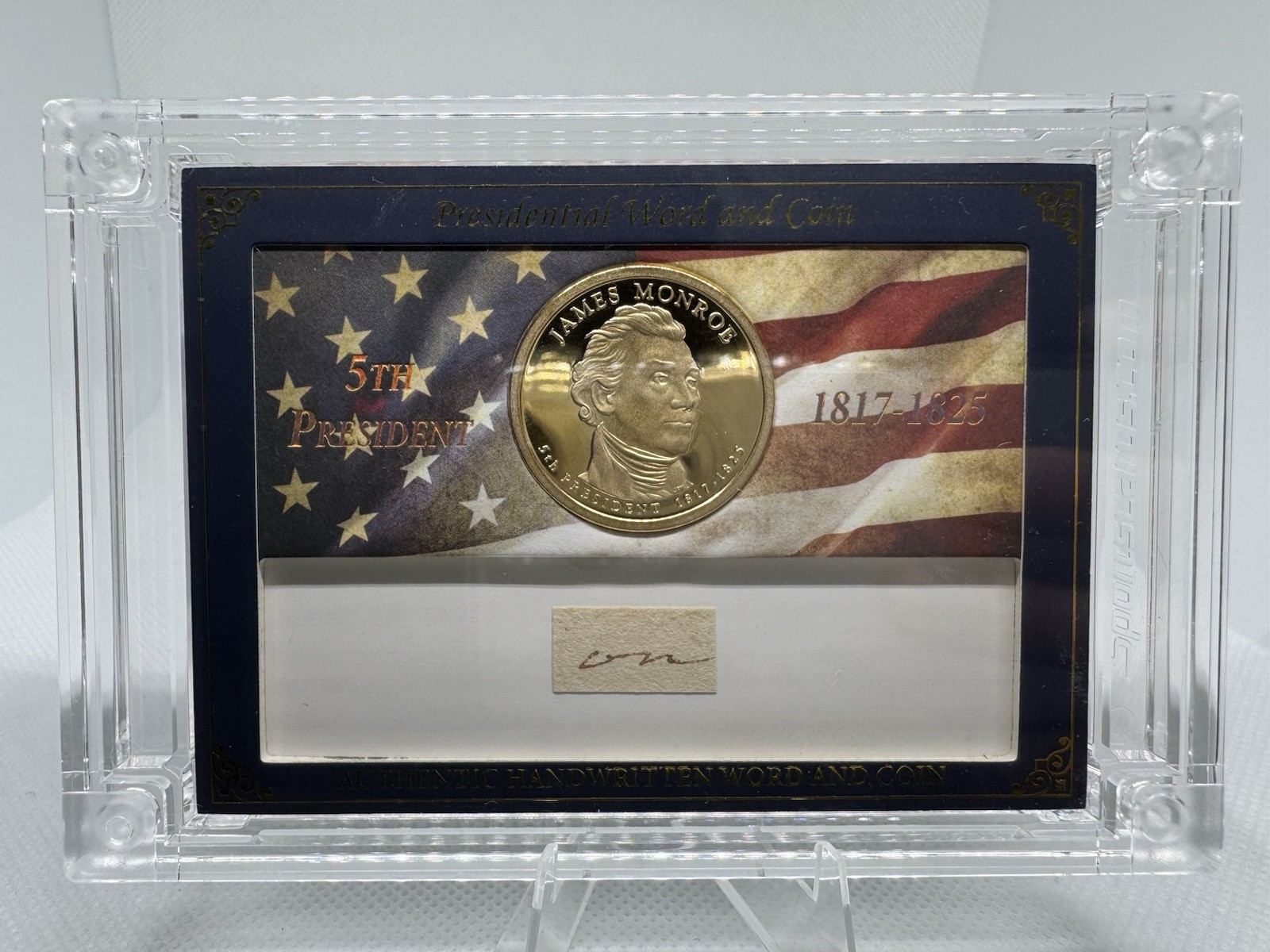 2025 JAMES MONROE A Word From The President Authenticated Word & Proof Coin /60