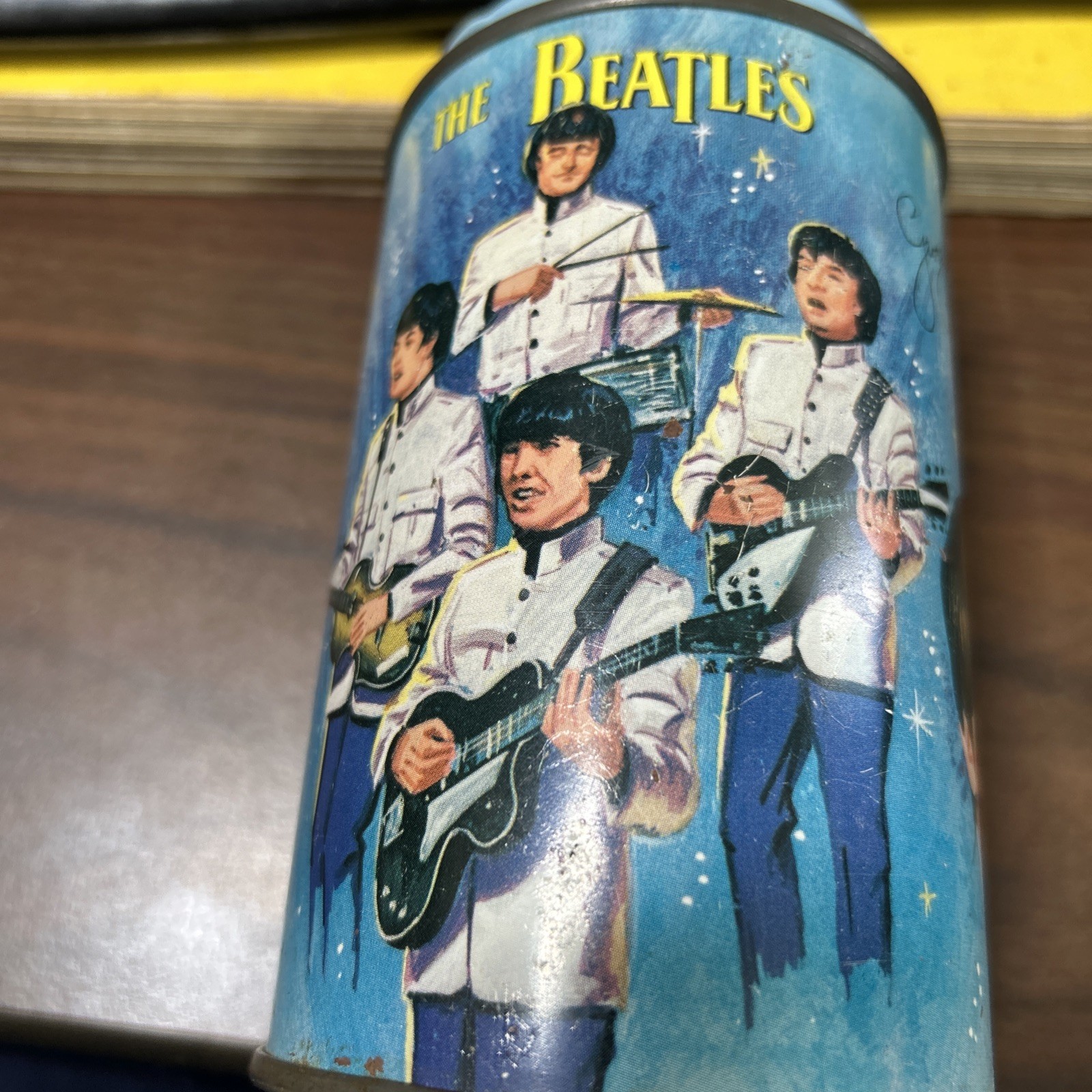 1965 Original Beatles Thermos No Lunchbox 1965 Original Beatles Thermos No Lunchbox