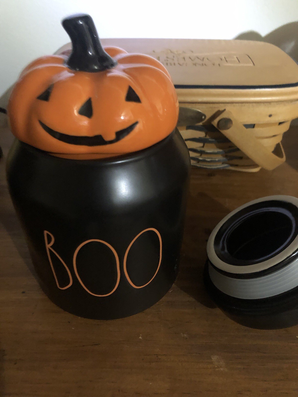 Rae Dunn Halloween Boo Canister 