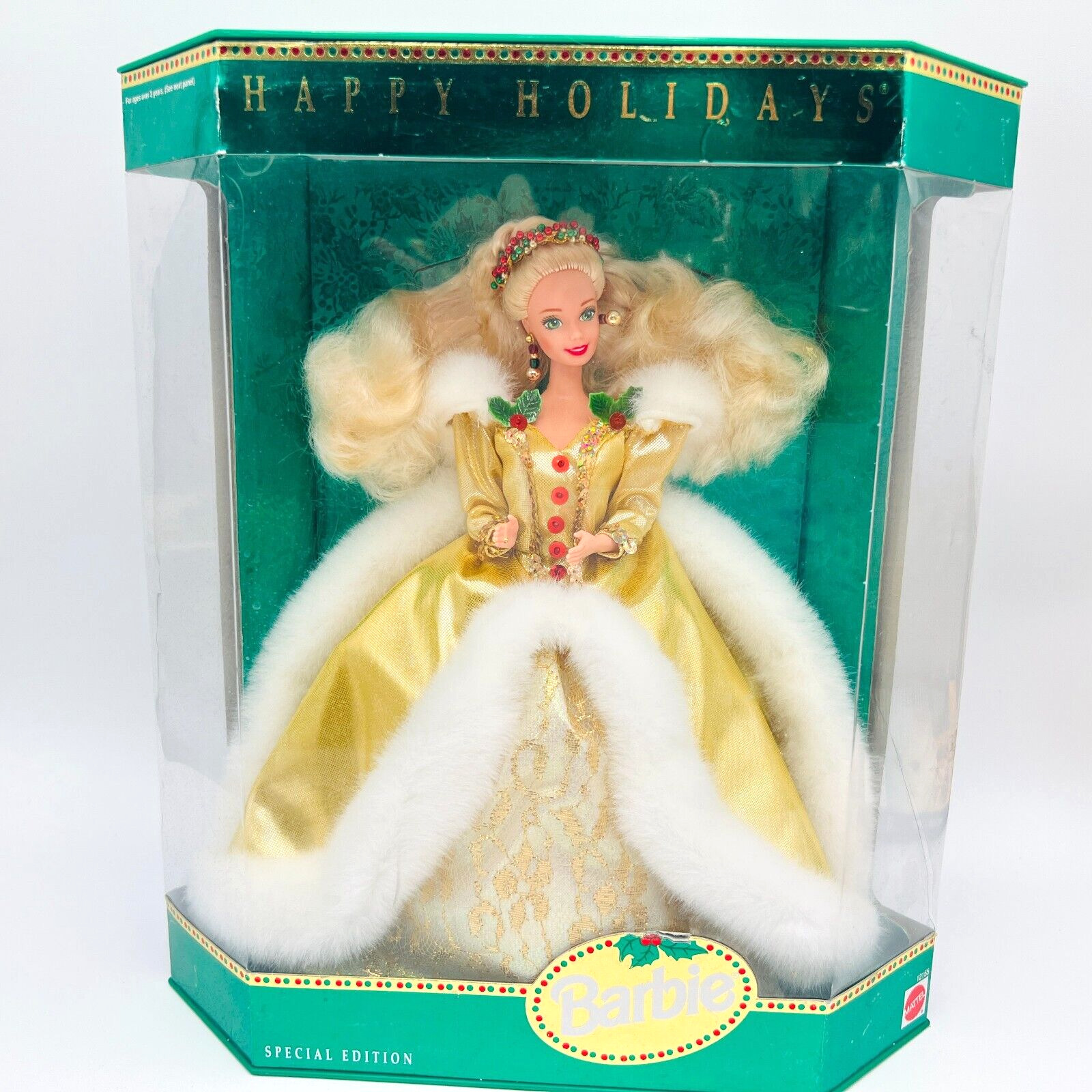 1994 Special Edition Barbie Doll Holidays Christmas Mattel - Box with Shelf Wear