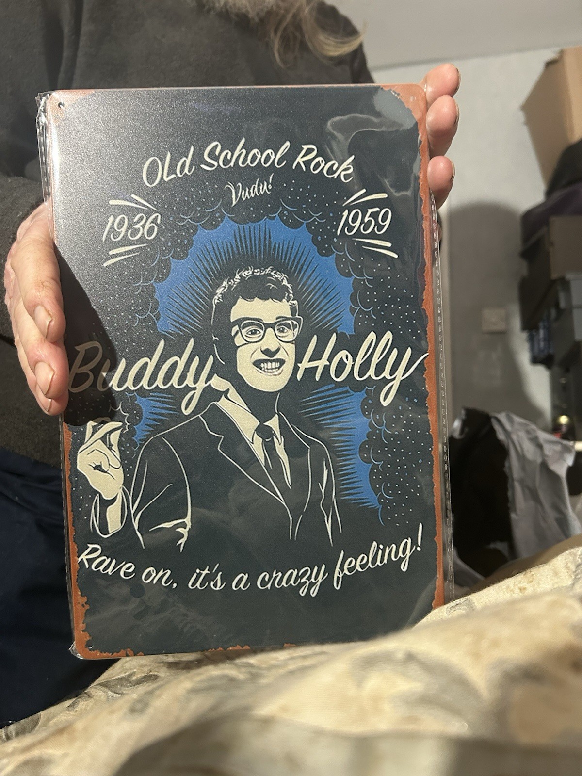 Reproduction Buddy Holly Sign 
