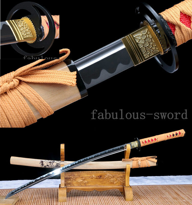 1095 HIGH CARBON STEEL  FULL JAPANESE SAMURAI SWORD KATANA DRAGON HANDLE