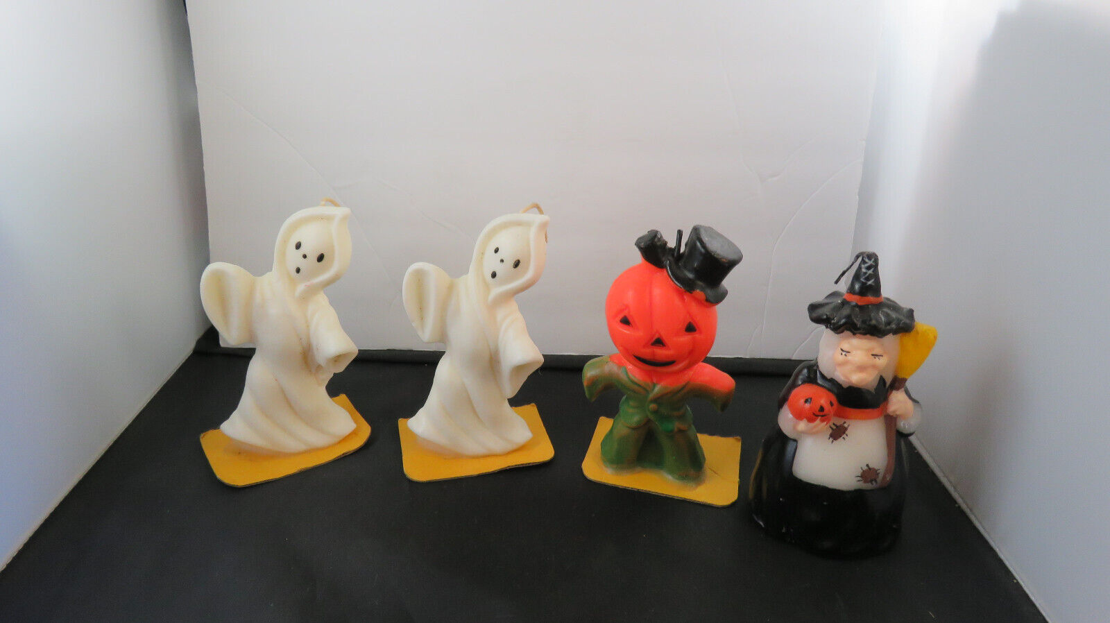 Vintage Suni Candle  Ghost Witch Scarecrow Pumpkin Candles  5