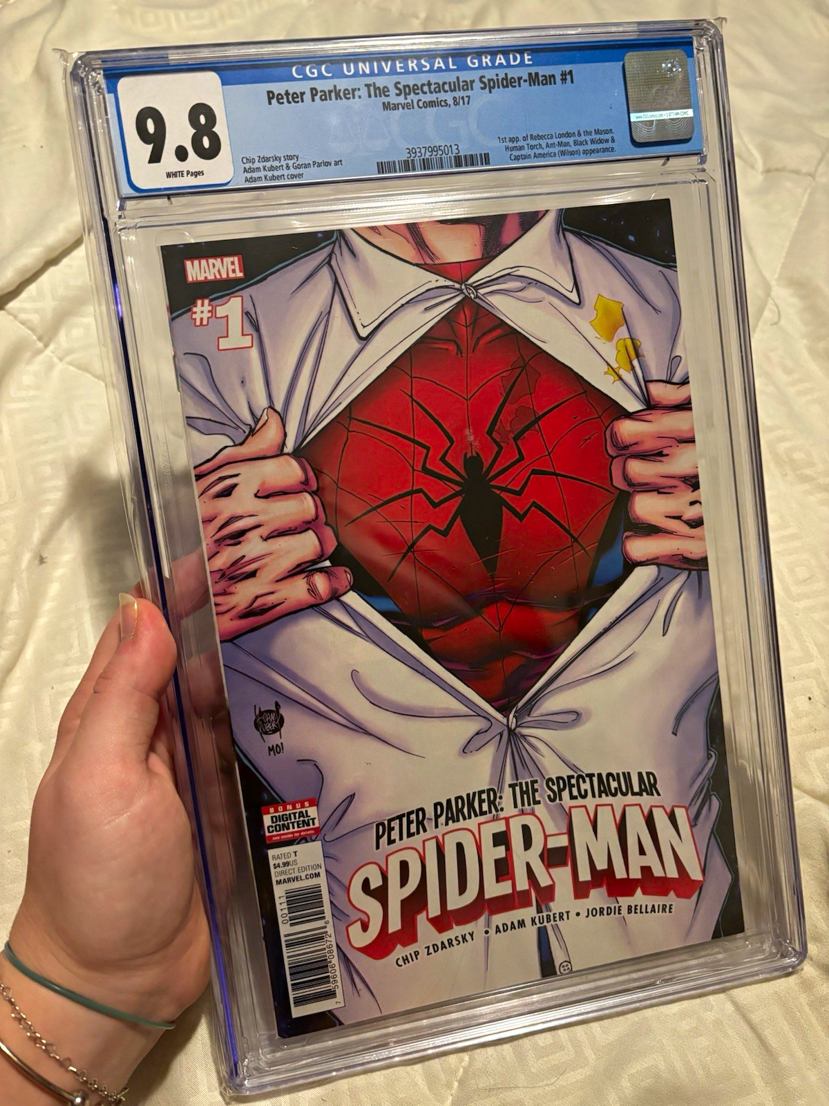 CGC 9.8 Peter Parker: The Spectacular Spider-Man #1 (2017) Marvel 1st App