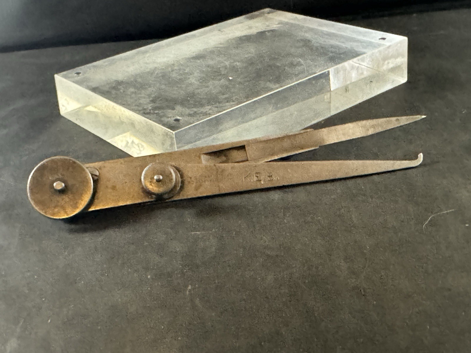 Vintage Starrett No. 42 6” Lock-Joint Hermaphordite Caliper