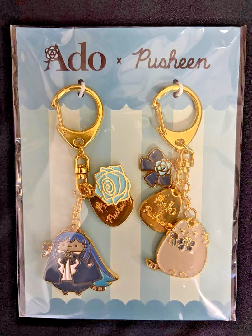 Ado x Pusheen Collaboration Kirari Metal Keychain POP UP Limited Edition 2026