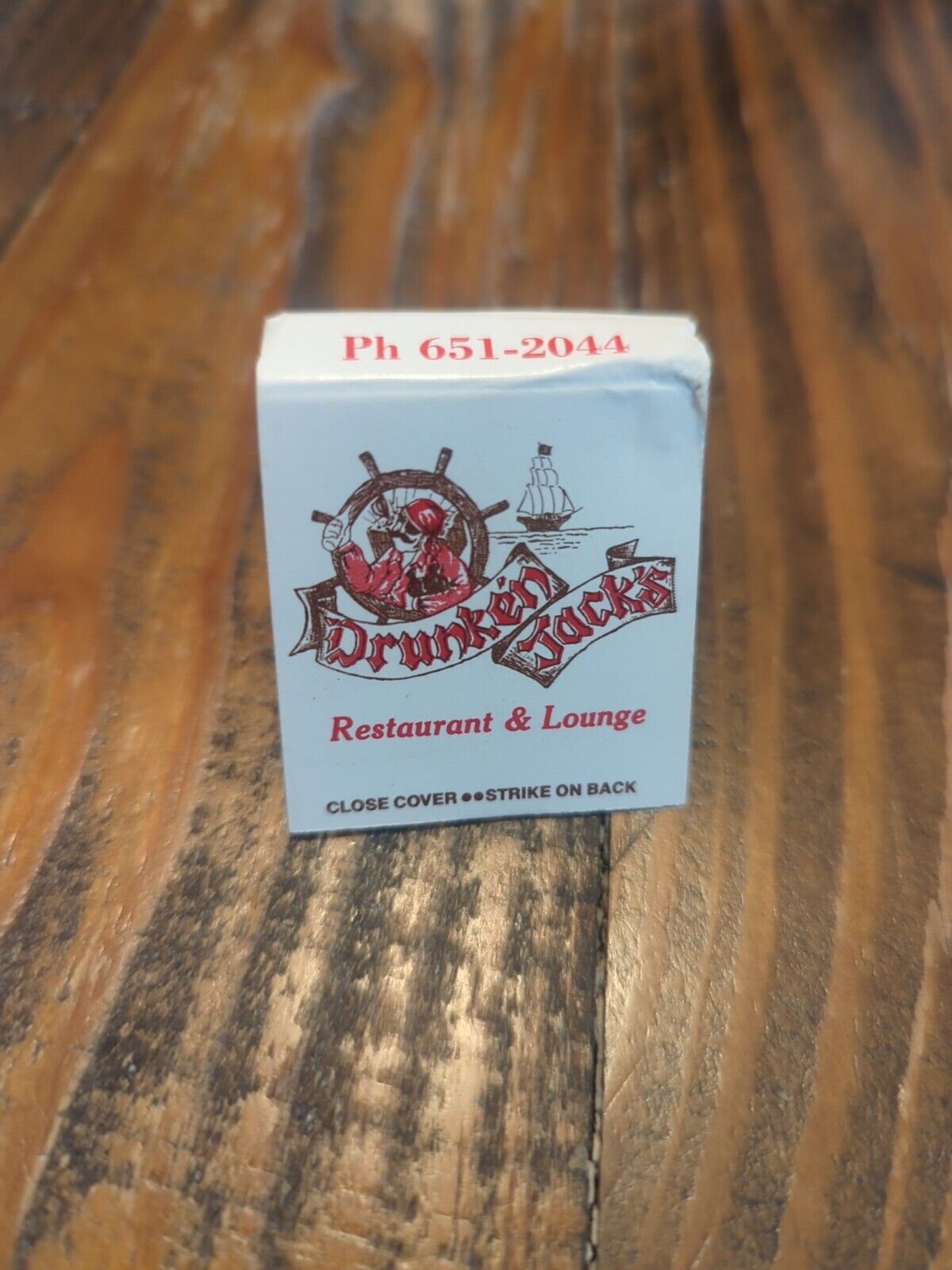 Drunken Jacks Matchbook Cover Restaurant Lounge Murrells Inlet SC Vintage