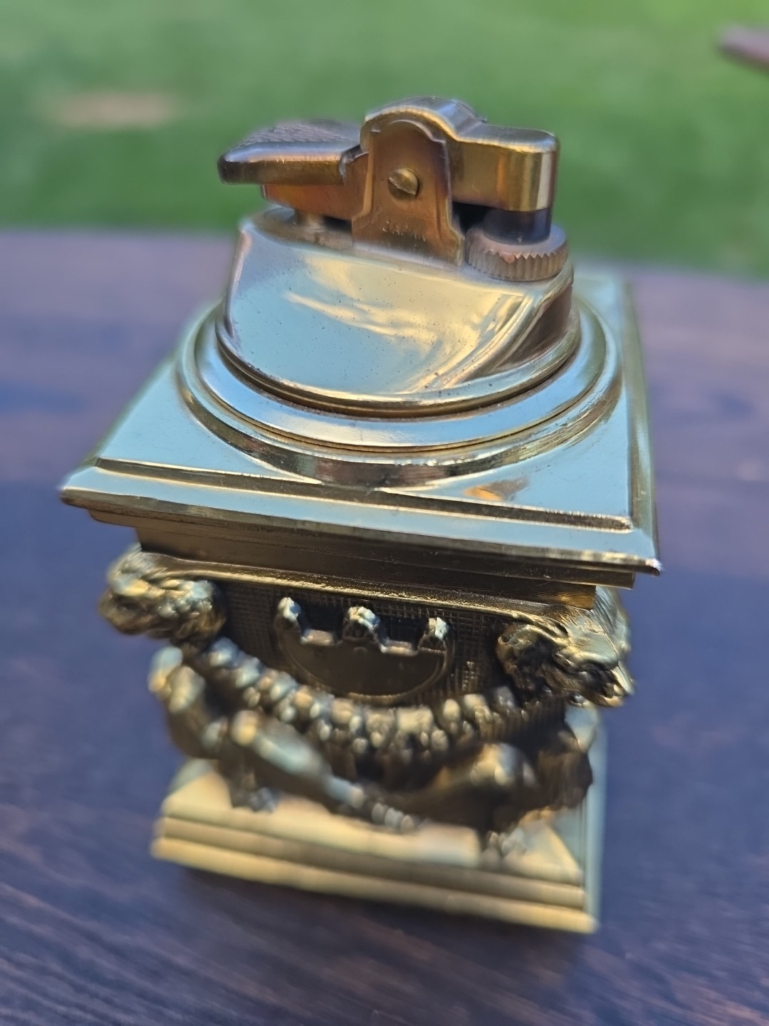 Vintage Federal Eagle Metal Table Lighter - Untested