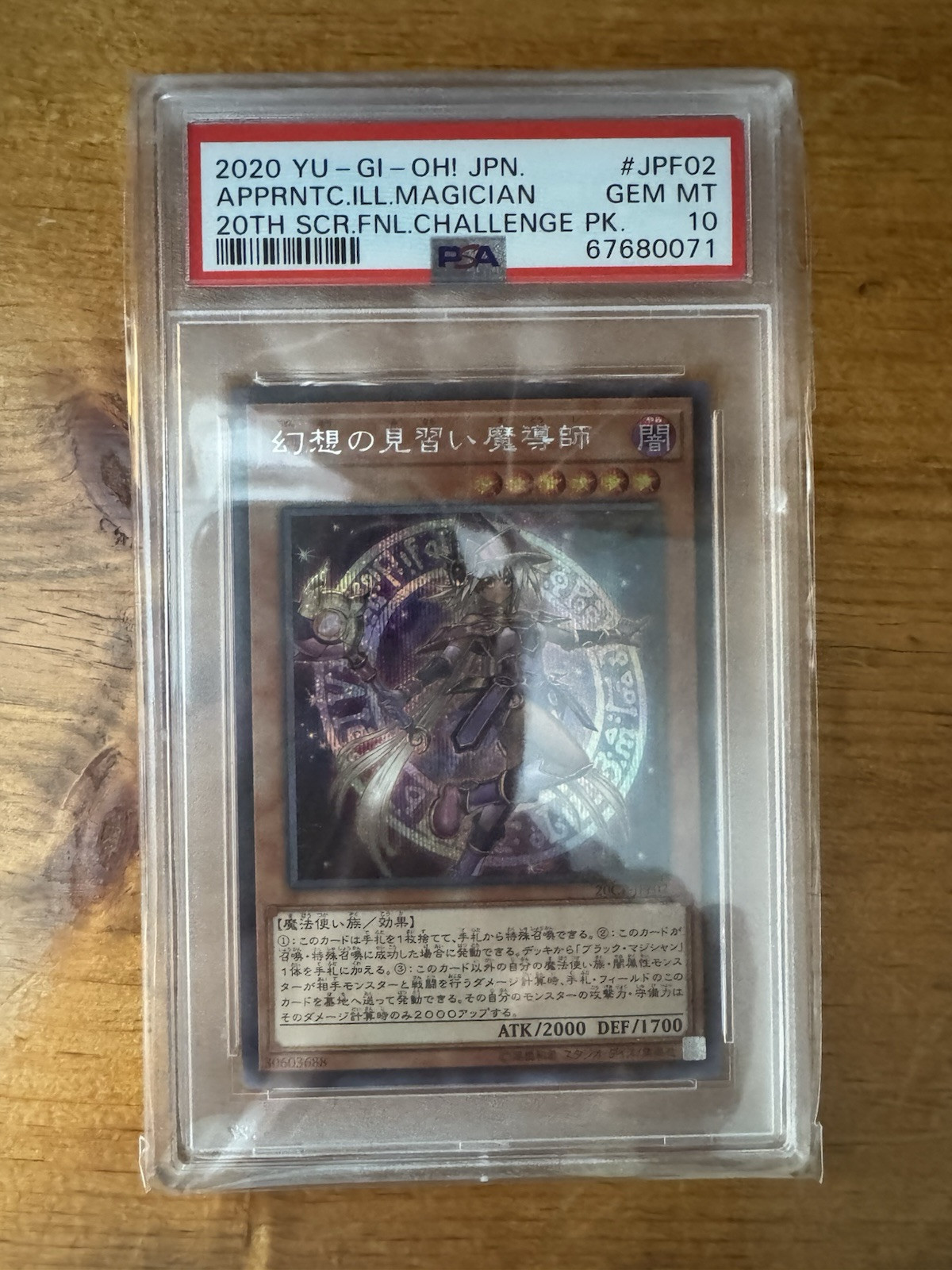 Yu-Gi-Oh Apprentice Illusion Magician PSA 10 20th Anniversary Secret Rare