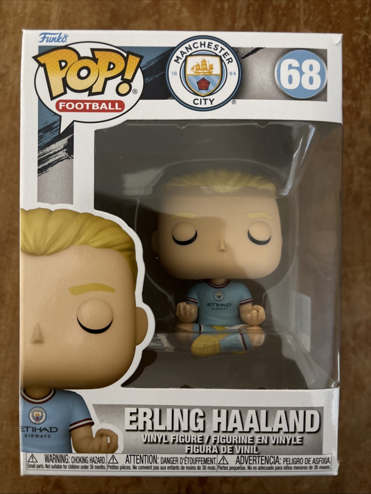 Funko Pop Erling Haaland Manchester City Futbol Soccer #68 -- Damaged Box