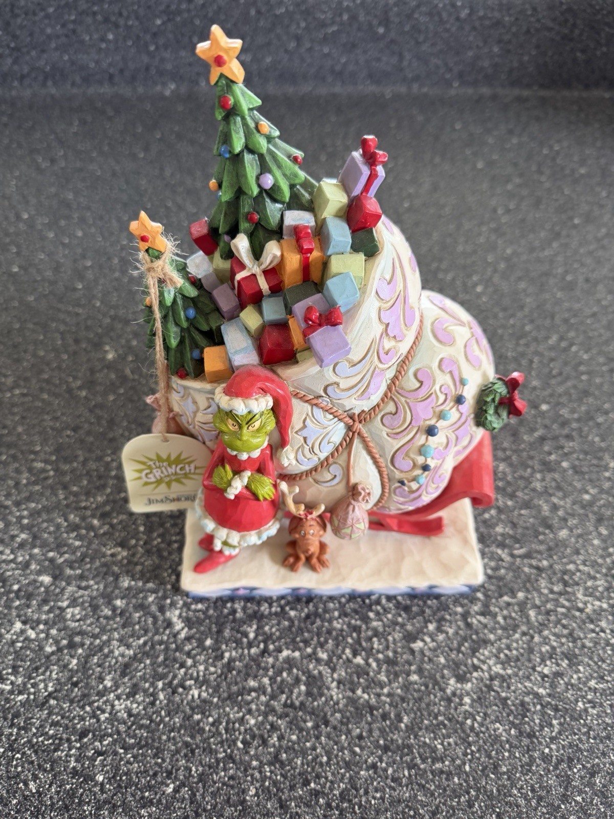 Enesco Dr. Seuss The Grinch Standing in Front of Sleigh Figurine (6008884)