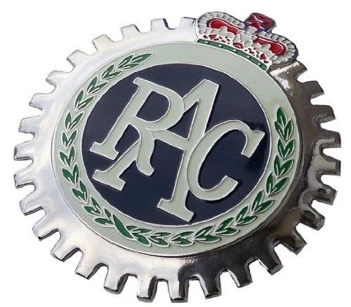 Classic British Car Grille Badge - Royal Automobile Club RAC Emblem, Auto Access Classic British Car Grille Badge - Royal Automobile Club RAC Emblem, Auto Access