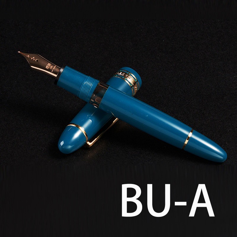 Wingsung 630 Screw Piston Resin Fountain Pen 14K Gold Nib EF/F/B/M Writing NEW