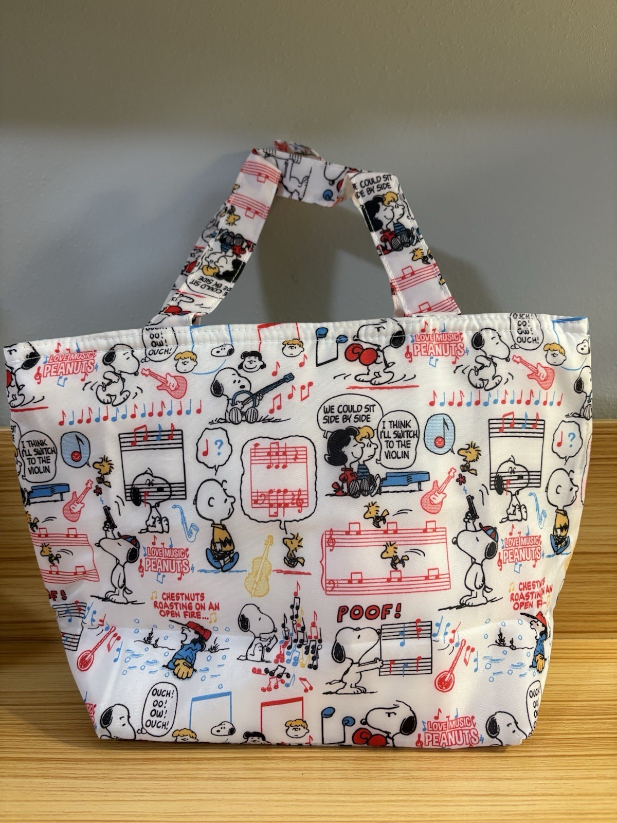 Peanuts Snoopy Insulated Lunch Bag with Zipper