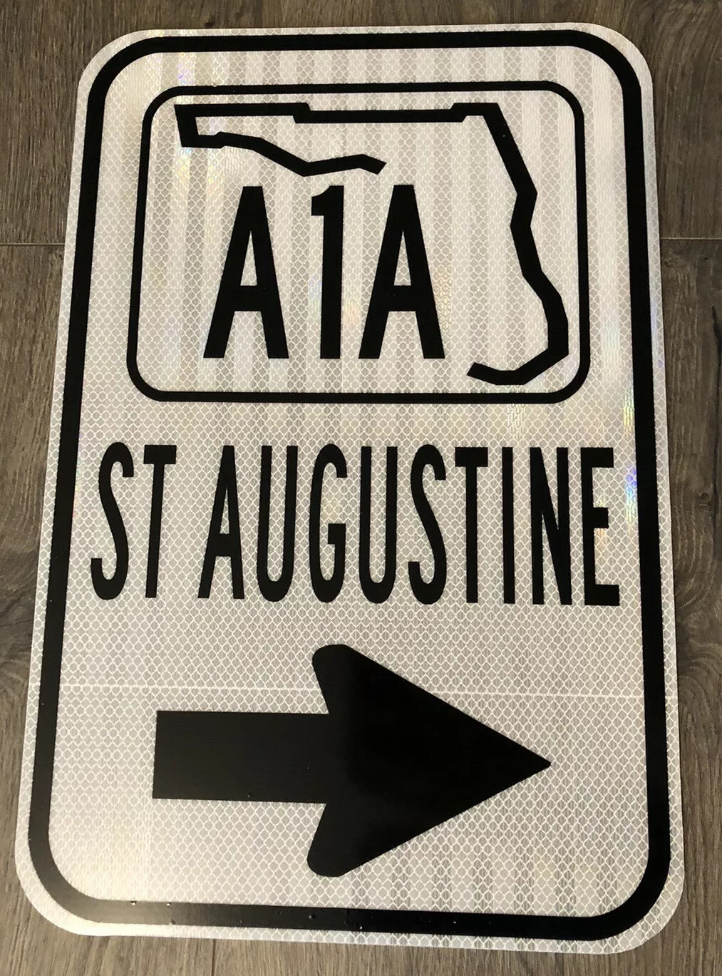 ST AUGUSTINE FLORIDA A1A road sign - DOT style - beach ocean spring break
