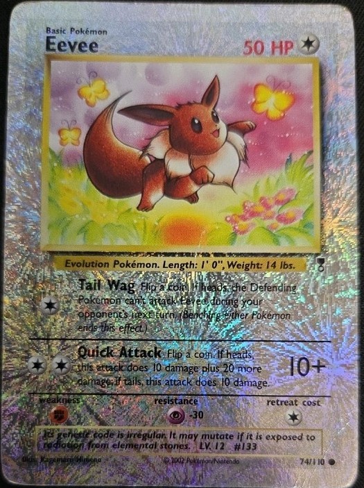 Pokemon LEGENDARY COLLECTION - #74/110 Eevee - Reverse Holo - ENG