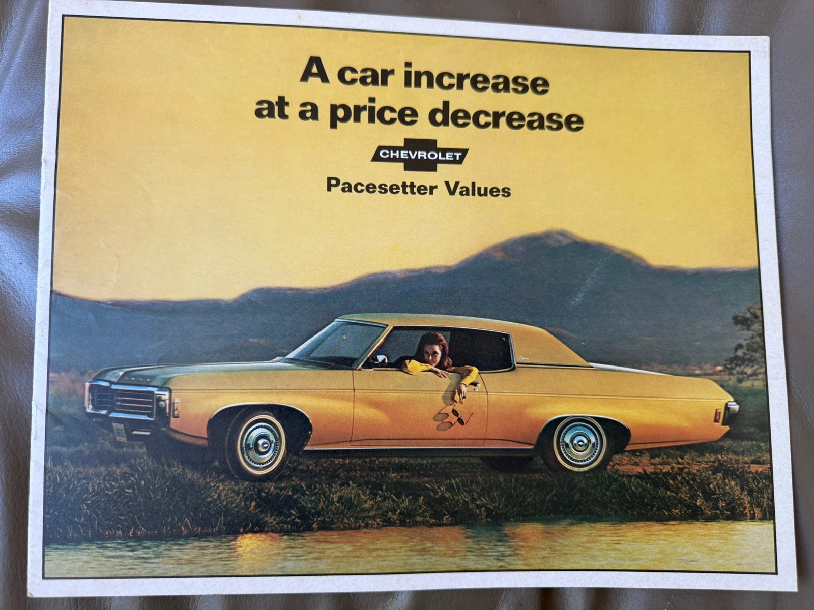 1969 Chevrolet Pacesetter Values Full Line Vehicle Brochure 