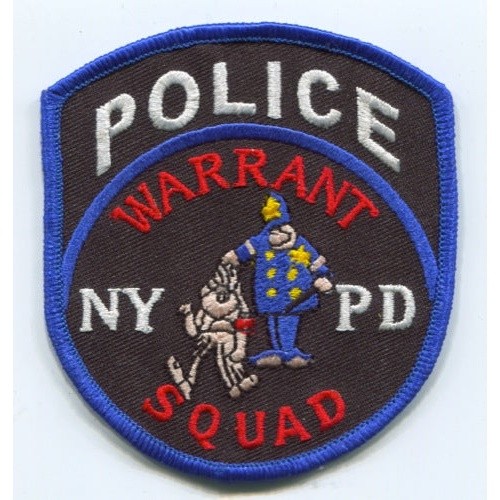 New York City Police Department NYPD Warrant Squad Patch New York NY New York City Police Department NYPD Warrant Squad Patch New York NY