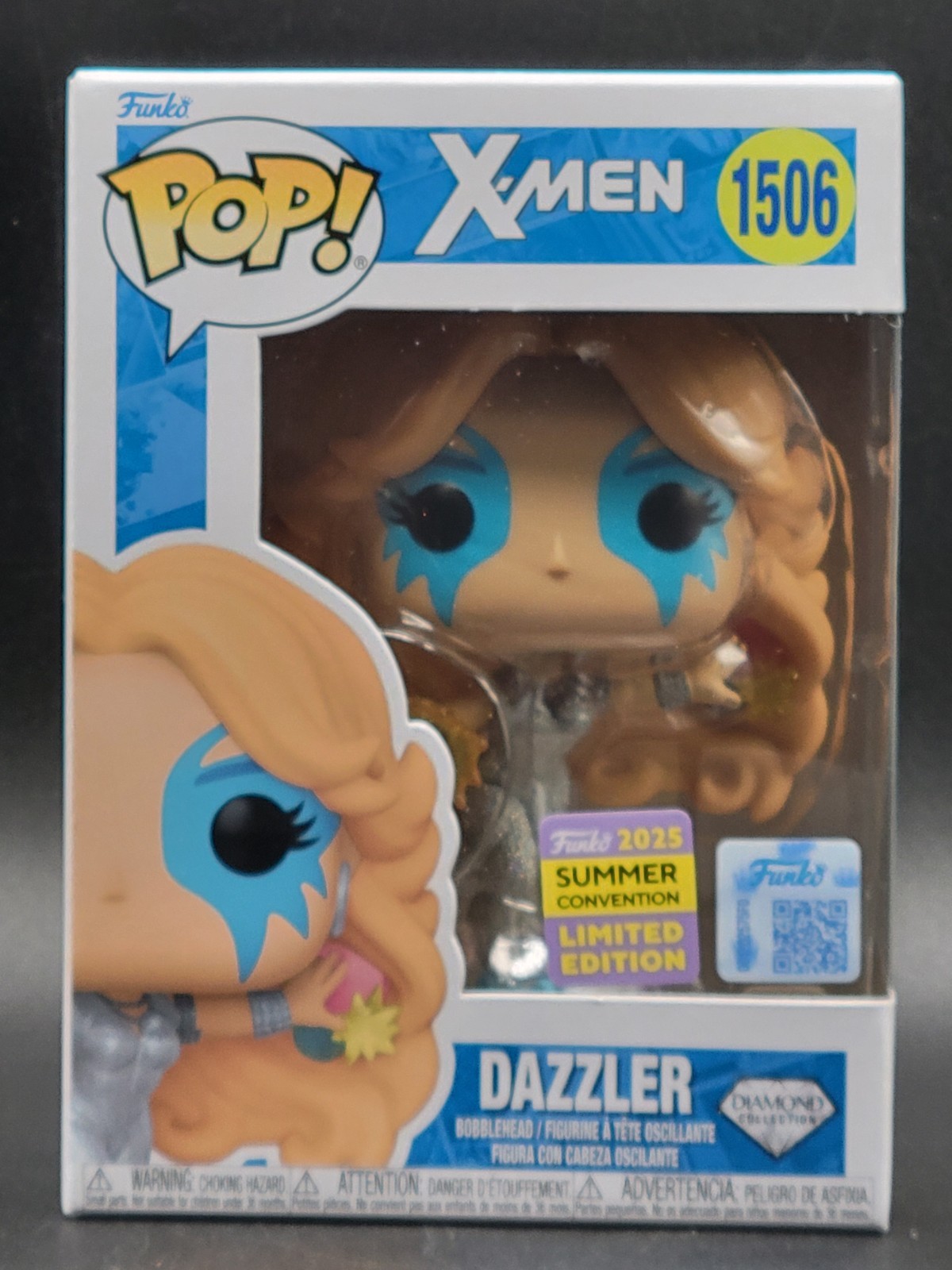Funko Pop Marvel 1506 X-Men Diamond Dazzler SDCC Summer Con