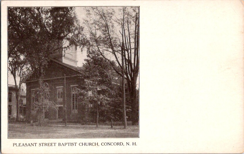 Vintage Postcard Pleasant Street Baptist Church Concord NH New Hampshire   G-011