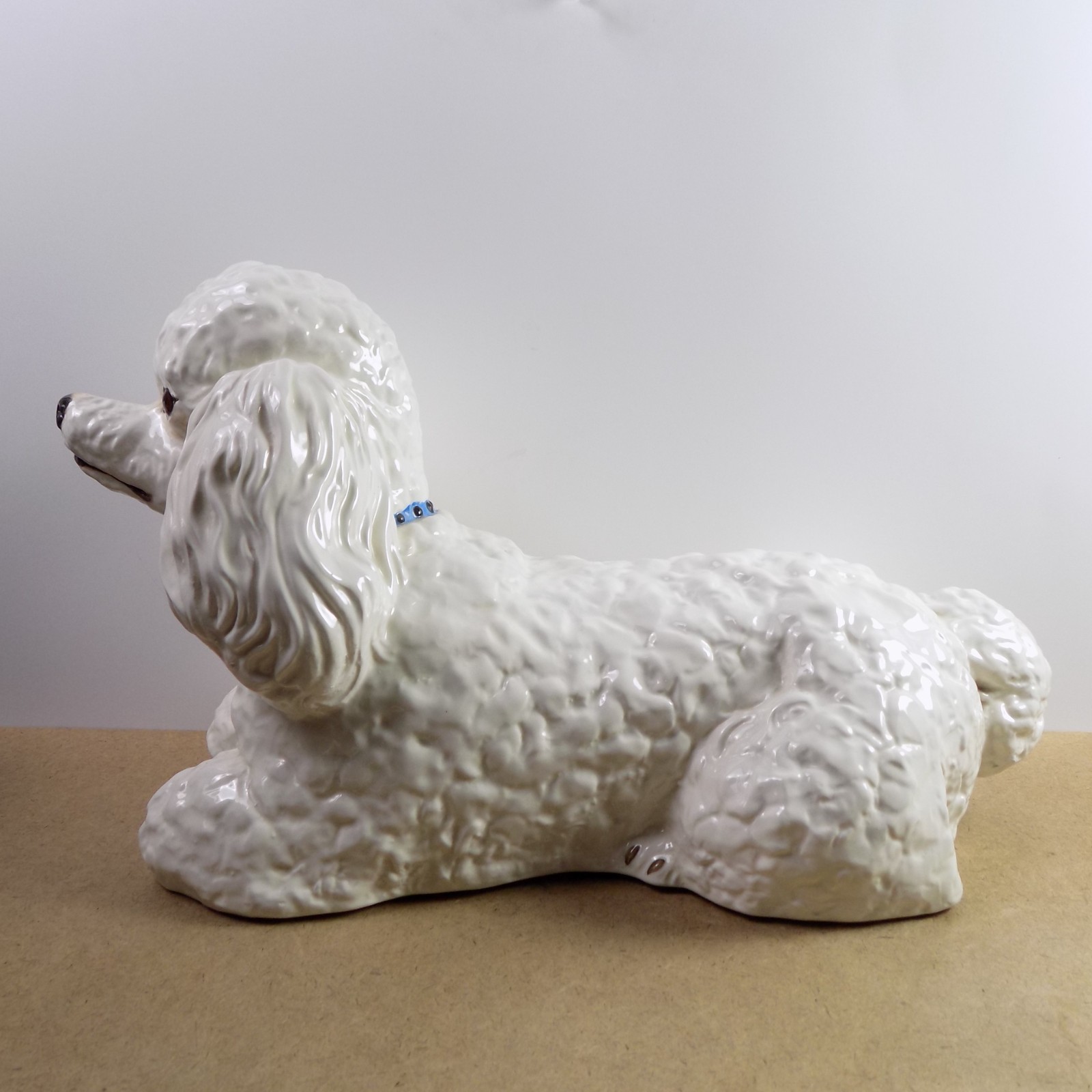 1972 The Townsends Pottery Toy Poodle Figurine Sculpture Life Size 20