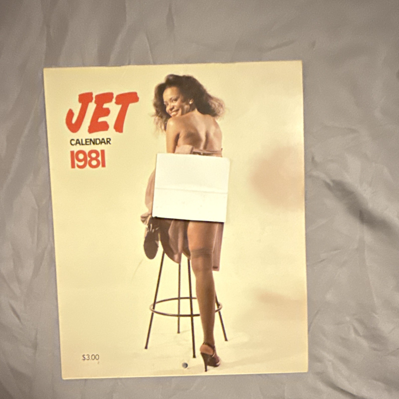 Vintage 1981 JET Magazine Pin-up Calendar  (Complete)(Excellent Condition)