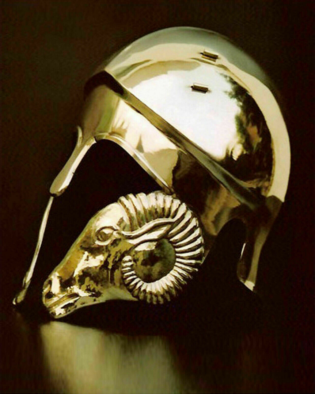 18GA Brass Ancient Greek Chalcidian Helmet corinthian type