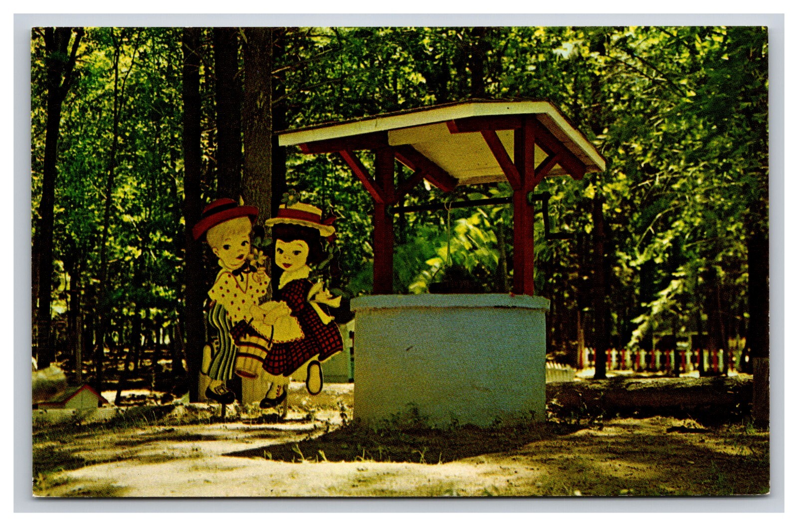 Jack And Jill, Story Book Lane At Deer Park Near Whitehall Michigan MI Postcard