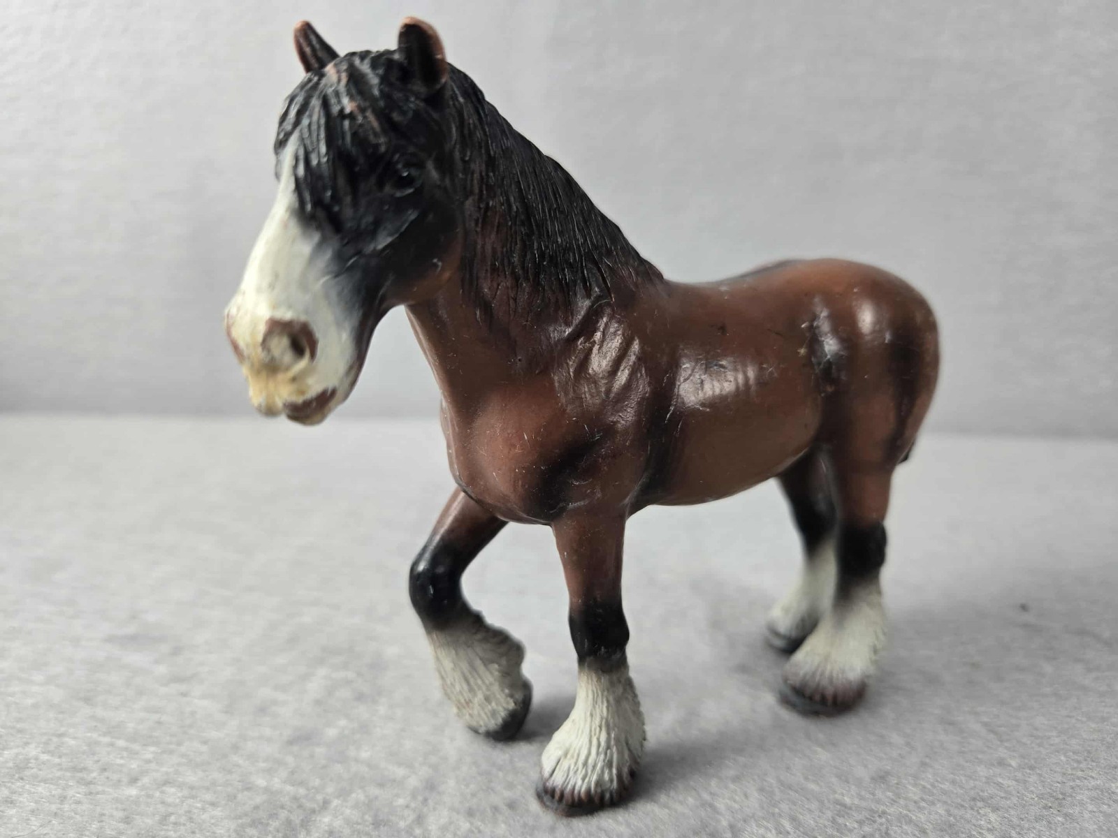 Schleich Clydesdale Stallion Horse 13247 Retired 2000 Bay Draft Shire Figure