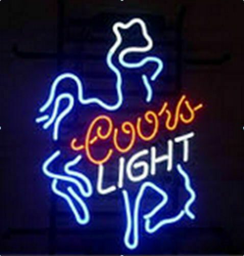  Cowboy Real Glass Neon Sign Beer Bar Sign Vintage Style 17