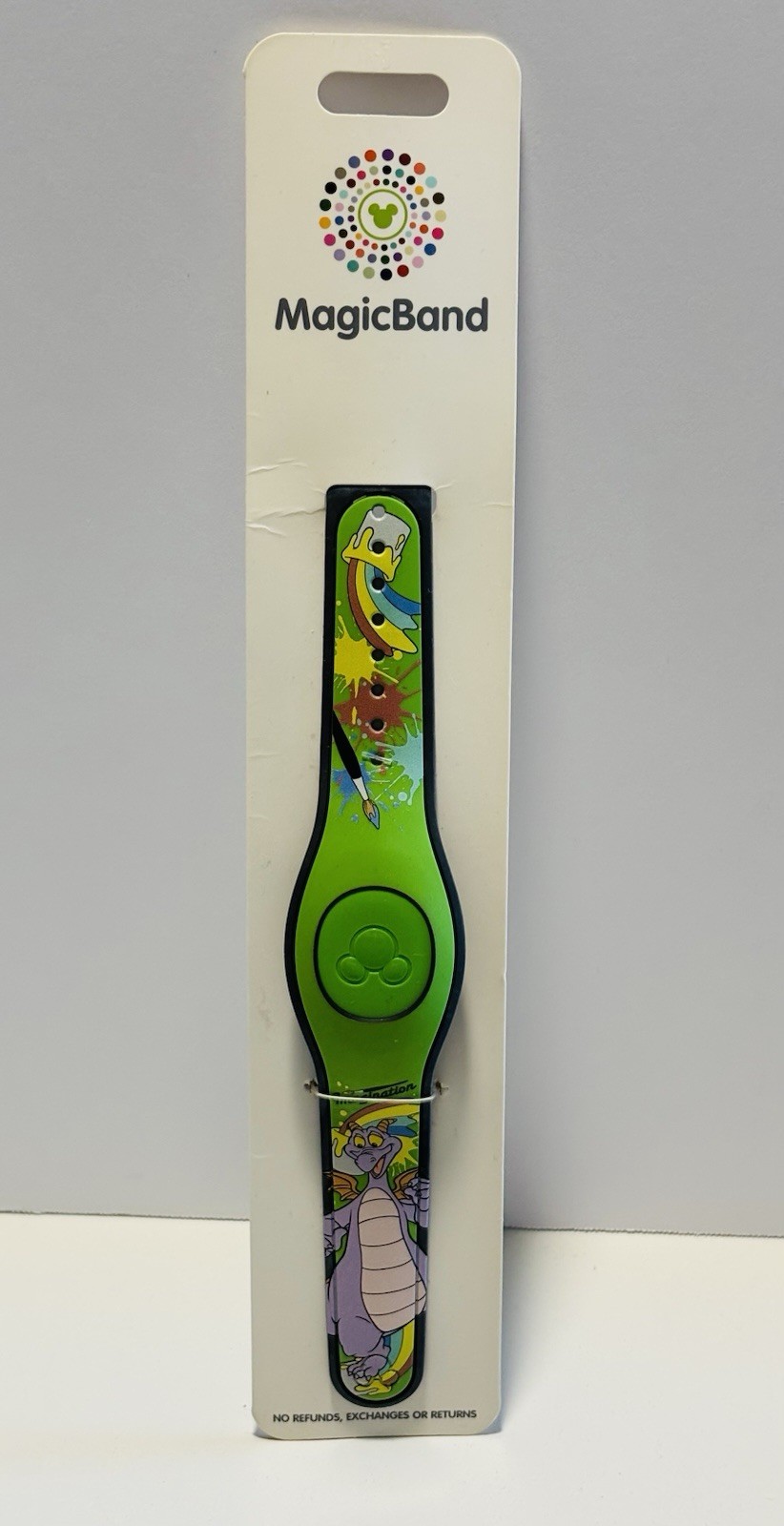 NEW 2021 Disney Figment Imagination Paints Green MagicBand 2  LINKABLE at WDW