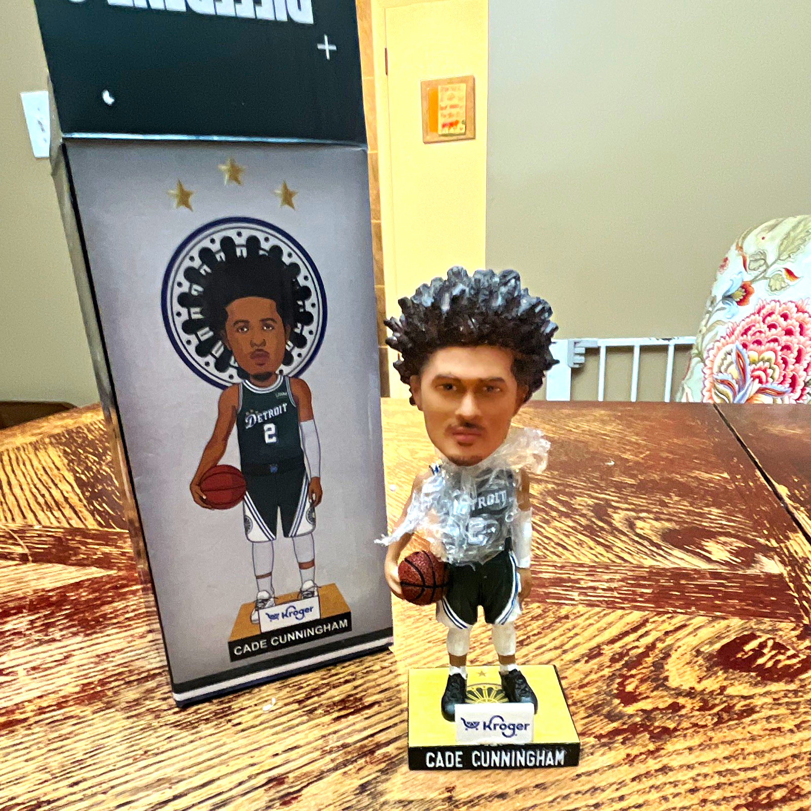 Cade Cunningham Detroit Pistons Bobblehead City Edition Green Jersey SGA