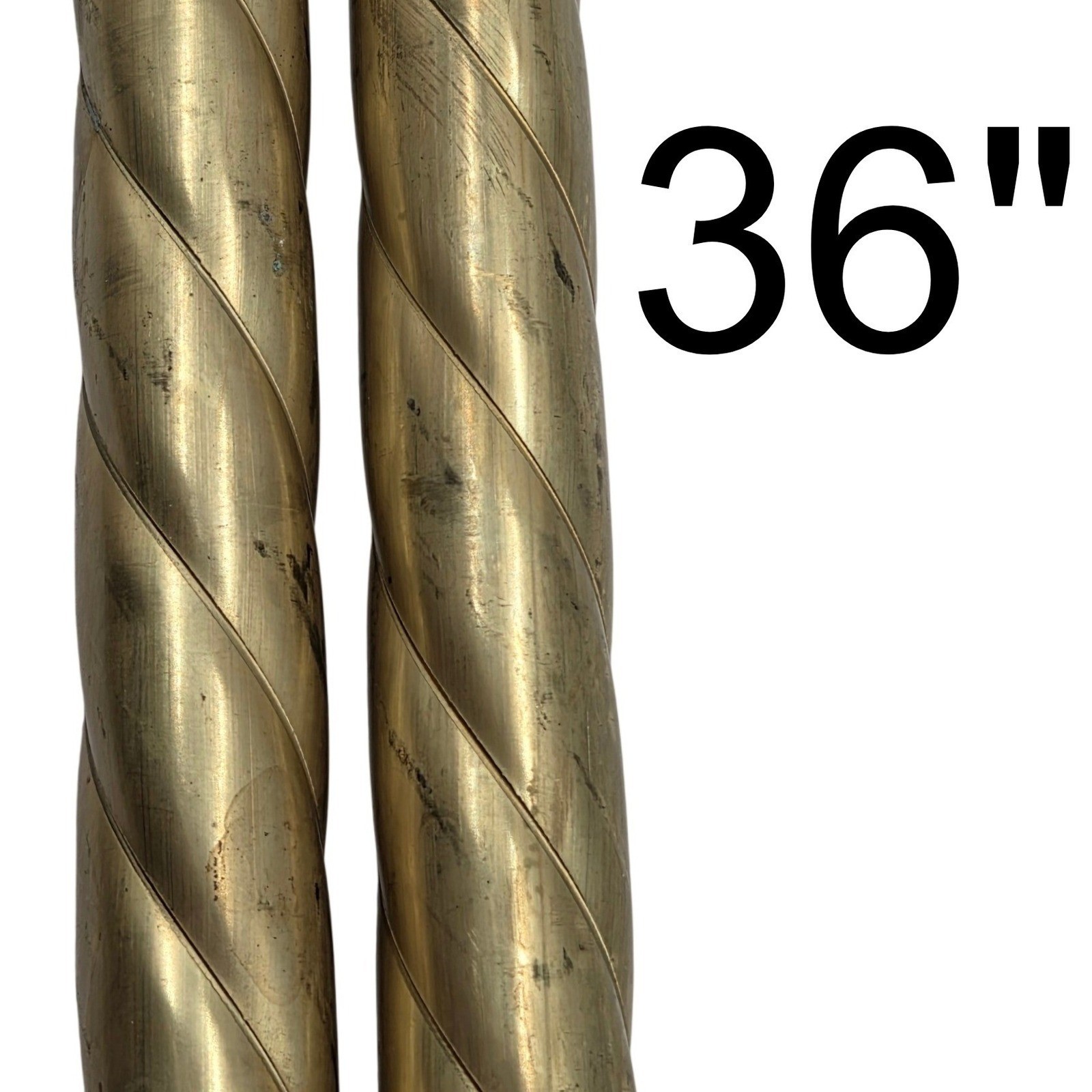 Twisted Rope Brass Tubing Pipe Pole Sleeve 36\