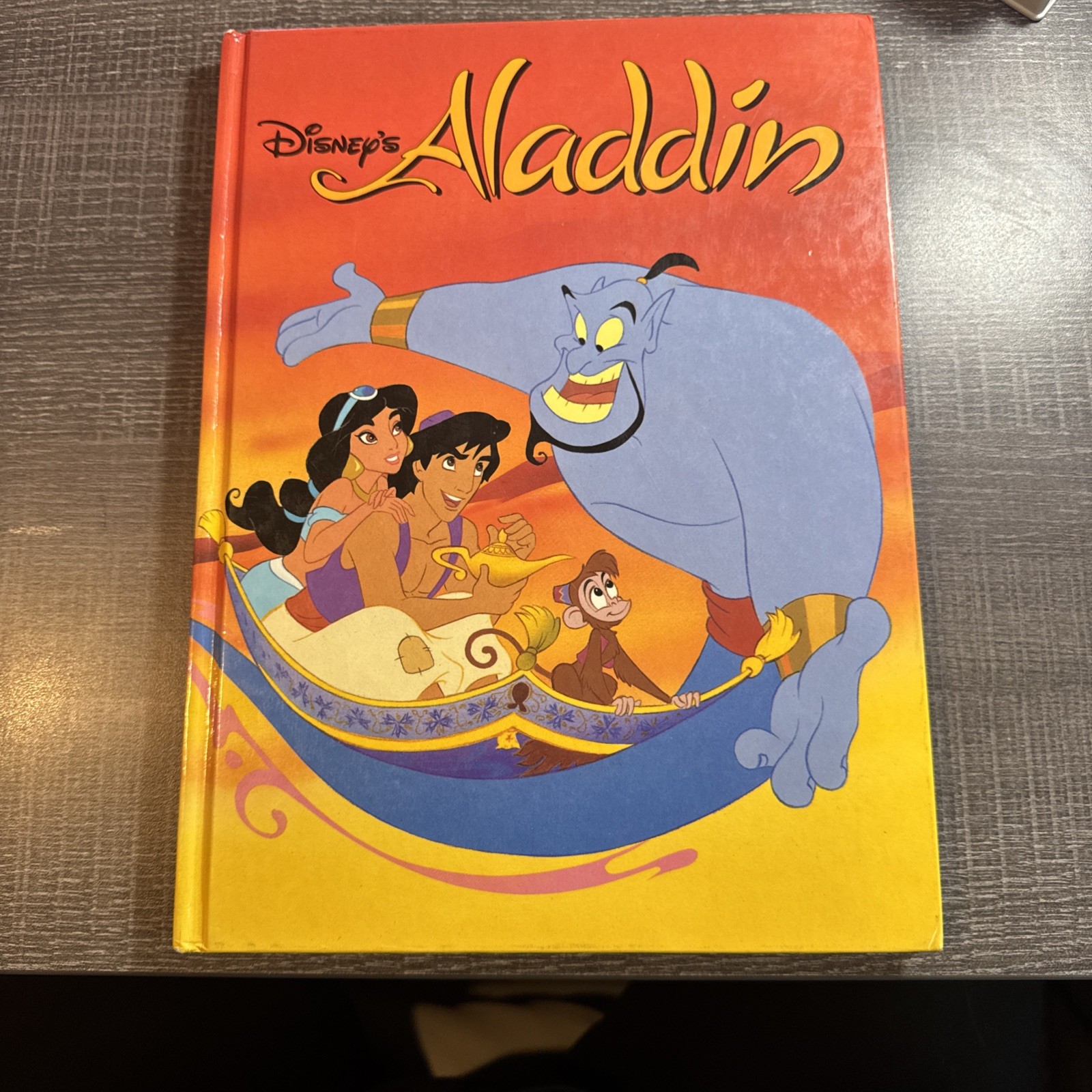 DISNEY Aladdin Disney Classic Series Hardcover Book 1992 
