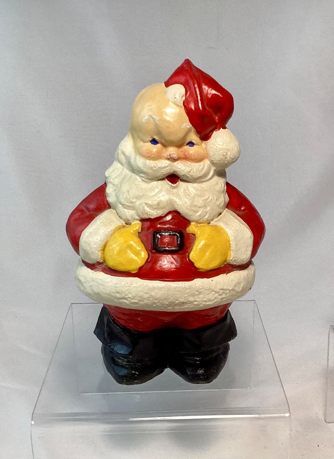 Vintage Santa Claus Chalkware Chalk Ware Carnival Figurine Jolly Saint Nick
