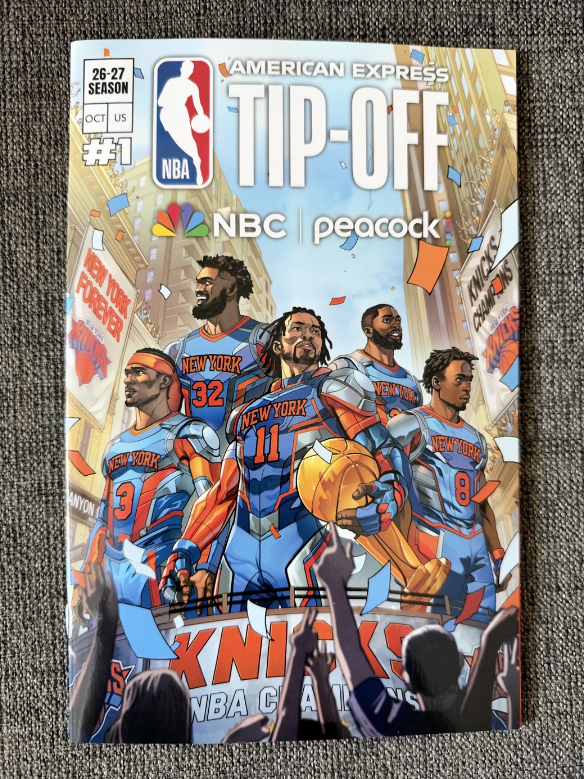 NYCC 2026 NBA TIP OFF COMIC #1 KNICKS Champions JALEN BRUNSON MSG