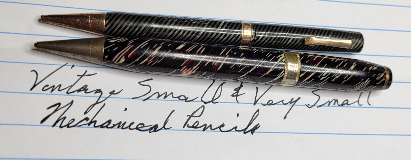 Two (2) Vintage Mechanical Pencils Small & Very Small