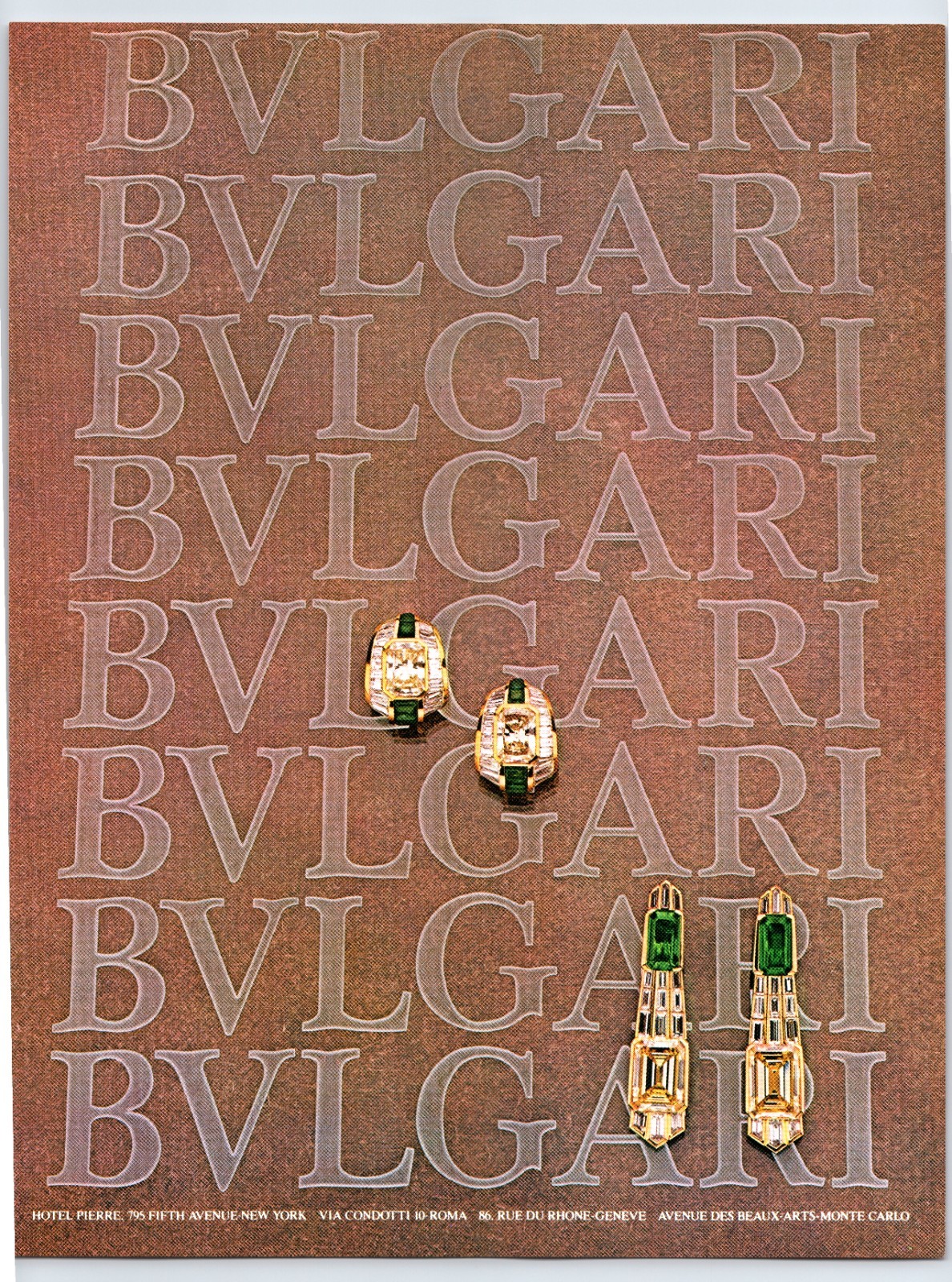 Bulgari Jewelry 1978 Fashion 1978 Print Ad 8.5