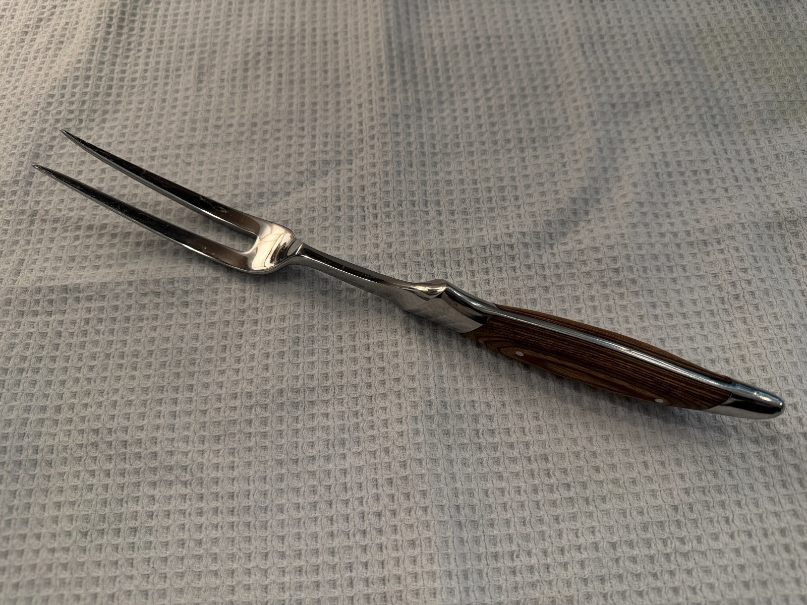Vintage Griffon Carving Fork Meat Serving Fork Wood Handle Stainless Steel Japan